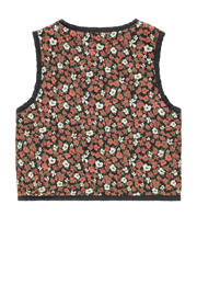 thumbnail: Stains&Stories gebloemd reversible gilet donkerrood/groen/wit