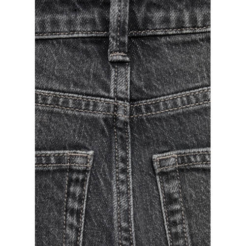 Mango Kids straight fit jeans changeant grijs Jongens Denim Effen 140