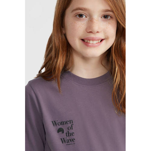 O'Neill T-shirt paars Meisjes Katoen Ronde hals Effen 164
