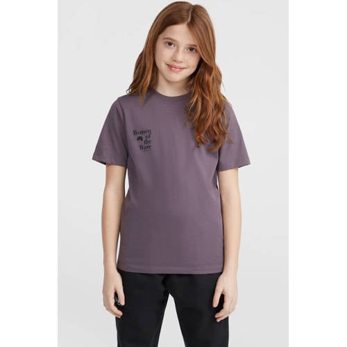 O'Neill T-shirt paars Meisjes Katoen Ronde hals Effen 164