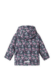 thumbnail: NAME IT MINI gebloemde  winterjas NMFMAXI donkerblauw/roze