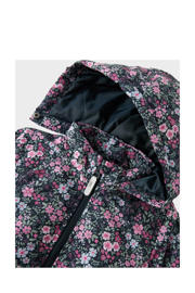 thumbnail: NAME IT MINI gebloemde  winterjas NMFMAXI donkerblauw/roze