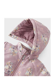 thumbnail: NAME IT MINI winterjas NMFMAXI met all over print mauve/ecru unicorn