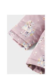 thumbnail: NAME IT MINI winterjas NMFMAXI met all over print mauve/ecru unicorn