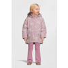 NAME IT MINI winterjas NMFMAXI met all over print mauve/ecru unicorn