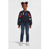 NAME IT KIDS sweater NKFPLILJE met tekst donkerblauw