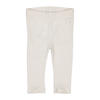 LEVV Newborn baby legging LNOUKNOS met all over print wit/beige