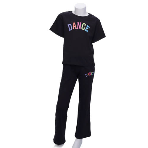Papillon joggingbroek zwart multi Sportbroek Meisjes Katoen 128