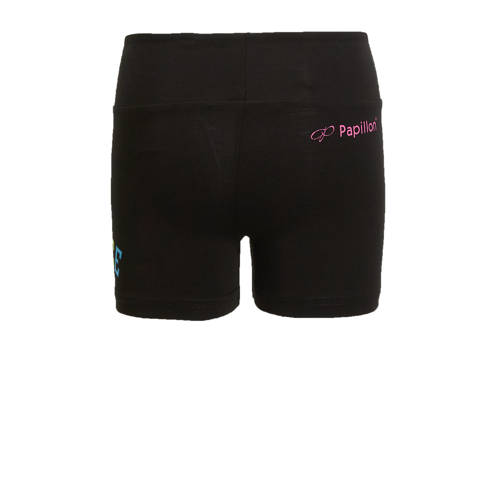 Papillon sportshort zwart multi Sportbroek Meisjes Katoen Effen 164