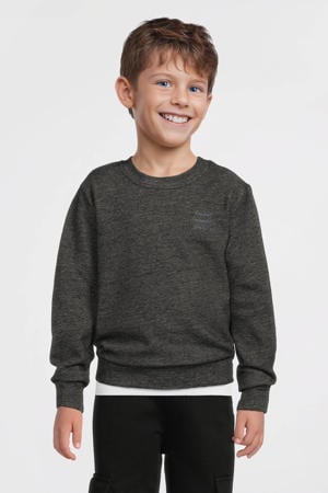 sweater denim look zwart