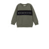 NAME IT MINI sweater NMMVANCE met printopdruk donkergroen