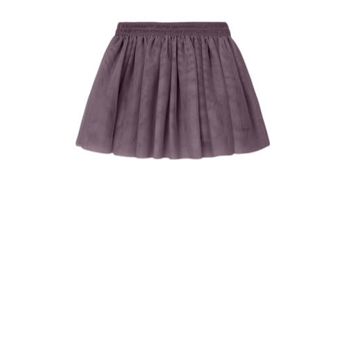 name it MINI midi rok Paars Meisjes Polyester Effen 116