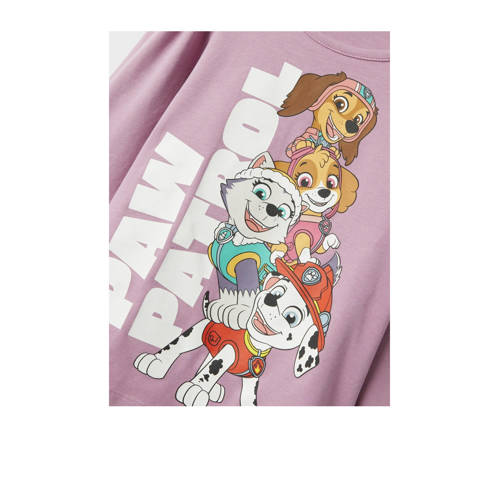 name it MINI Paw Patrol pyjama met printopdruk lichtroze Meisjes Stretchkatoen Ronde hals 122 128