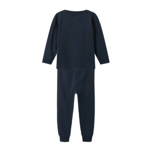name it MINI Paw Patrol pyjama met printopdruk donkerblauw Jongens Stretchkatoen Ronde hals 98 104