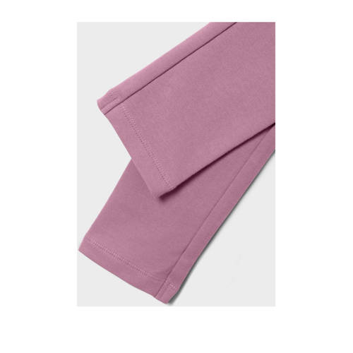 name it KIDS gemêleerde legging NKFDAVINA Roze Meisjes Stretchkatoen Melée 164