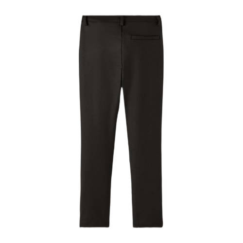 name it KIDS tapered fit broek NKMRIRAMEL zwart Jongens Polyester Effen 152