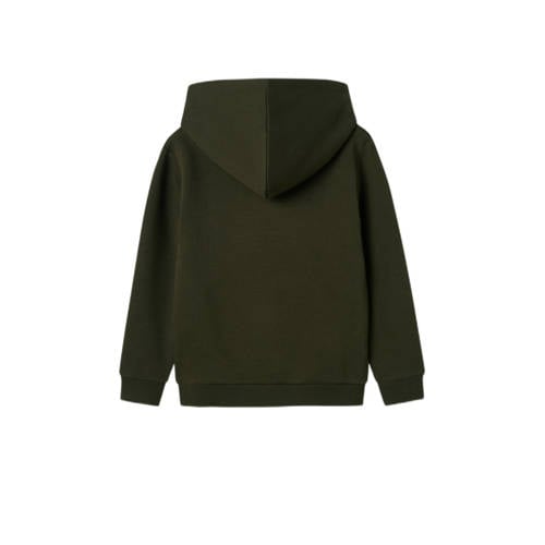 name it KIDS hoodie met tekst groen Sweater Tekst 158 164