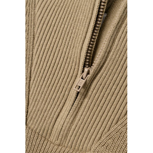 name it KIDS gebreide trui beige Jongens Katoen Opstaande kraag Effen 158 164