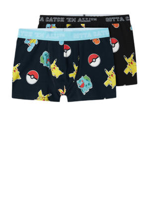 boxershort NKMASGAR POKEMON - zwart/multicolor (set van 2)