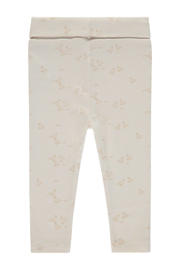 thumbnail: Ecru Babyface baby regular fit broek van stretchkatoen met elastische tailleband
