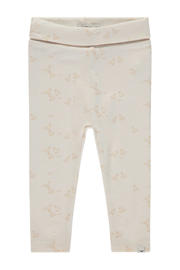 thumbnail: Ecru Babyface baby regular fit broek van stretchkatoen met elastische tailleband