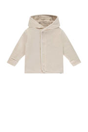 thumbnail: Babyface baby gestreept reversible sweatvest beige/ecru