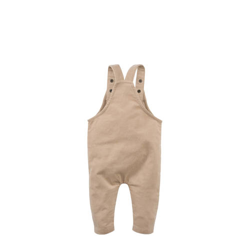 Z8 tuinbroek Elia lichtzand Beige Jongens Meisjes Katoen Vierkante hals 56