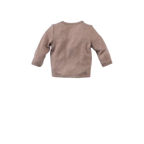 Z8 longsleeve Caspian zand Beige Jongens Polyester Ronde hals Effen 50