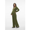 MAMALICIOUS wide leg zwangerschapspantalon MLFREDERIKKE donkergroen