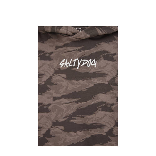 WE Fashion hoodie grijs Trui Jongens Sweat Capuchon All over print 122 128