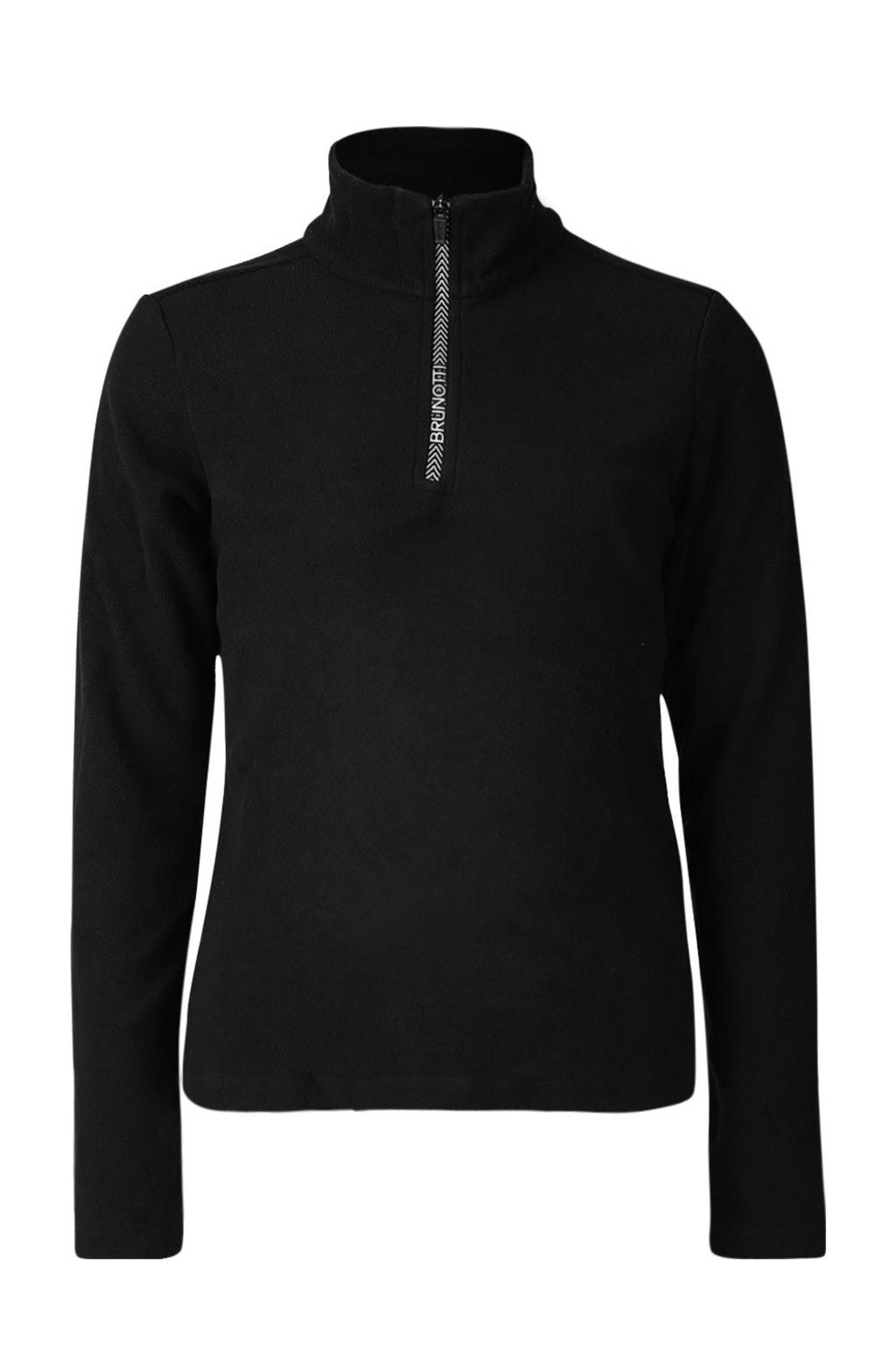 Zwarte meisjes Brunotti skipully Mismy van polyester met lange mouwen en halve rits