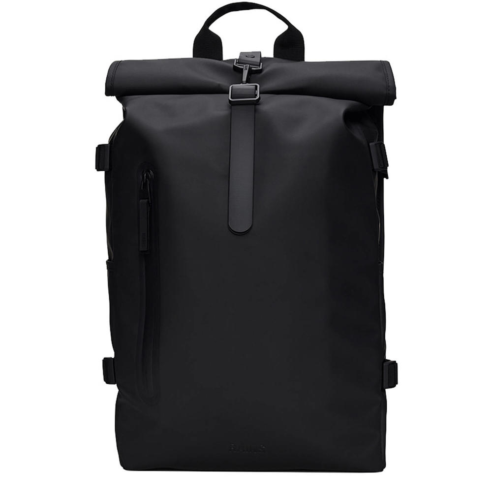 Rains rugzak Rolltop Large W3 zwart