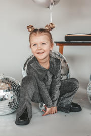 thumbnail: Your Wishes longsleeve met glitters donker zilver