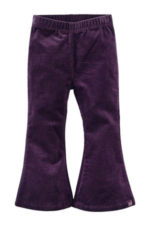 fluwelen flared broek Shirley paars