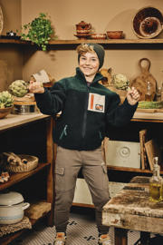 thumbnail: Z8 kids regular fit cargo broek Cooper taupe