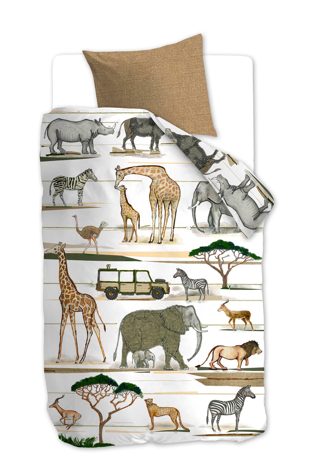 Beddinghouse kids katoenen dekbedovertrek 1-persoons (140x220 cm)