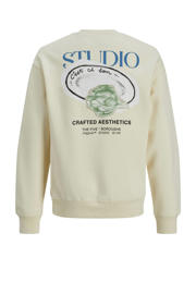 thumbnail: JACK & JONES JUNIOR sweater JORBROOKLYN met backprint ecru
