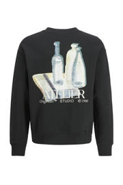 thumbnail: JACK & JONES JUNIOR sweater JORBROOKLYN met backprint zwart