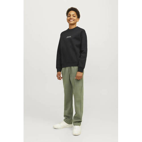 jack & jones JUNIOR sweater met backprint zwart Backprint 164