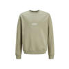 JACK & JONES JUNIOR sweater JORBROOKLYN met backprint grijsgroen