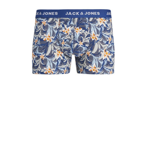 jack & jones JUNIOR boxershort set van 7 groen blauw multicolor Jongens Stretchkatoen 176
