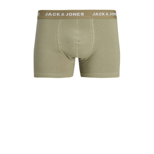 jack & jones JUNIOR boxershort set van 7 groen blauw multicolor Jongens Stretchkatoen 176
