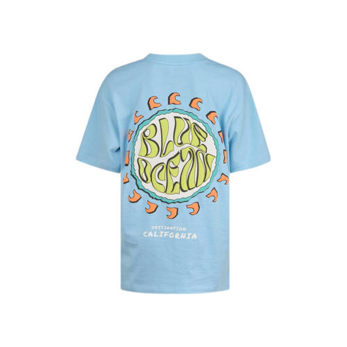 Shoeby T-shirt blauw Jongens Katoen Ronde hals Effen 122 128