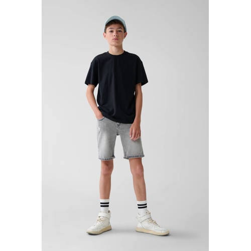Shoeby T-shirt zwart Jongens Katoen Ronde hals Effen 170 176