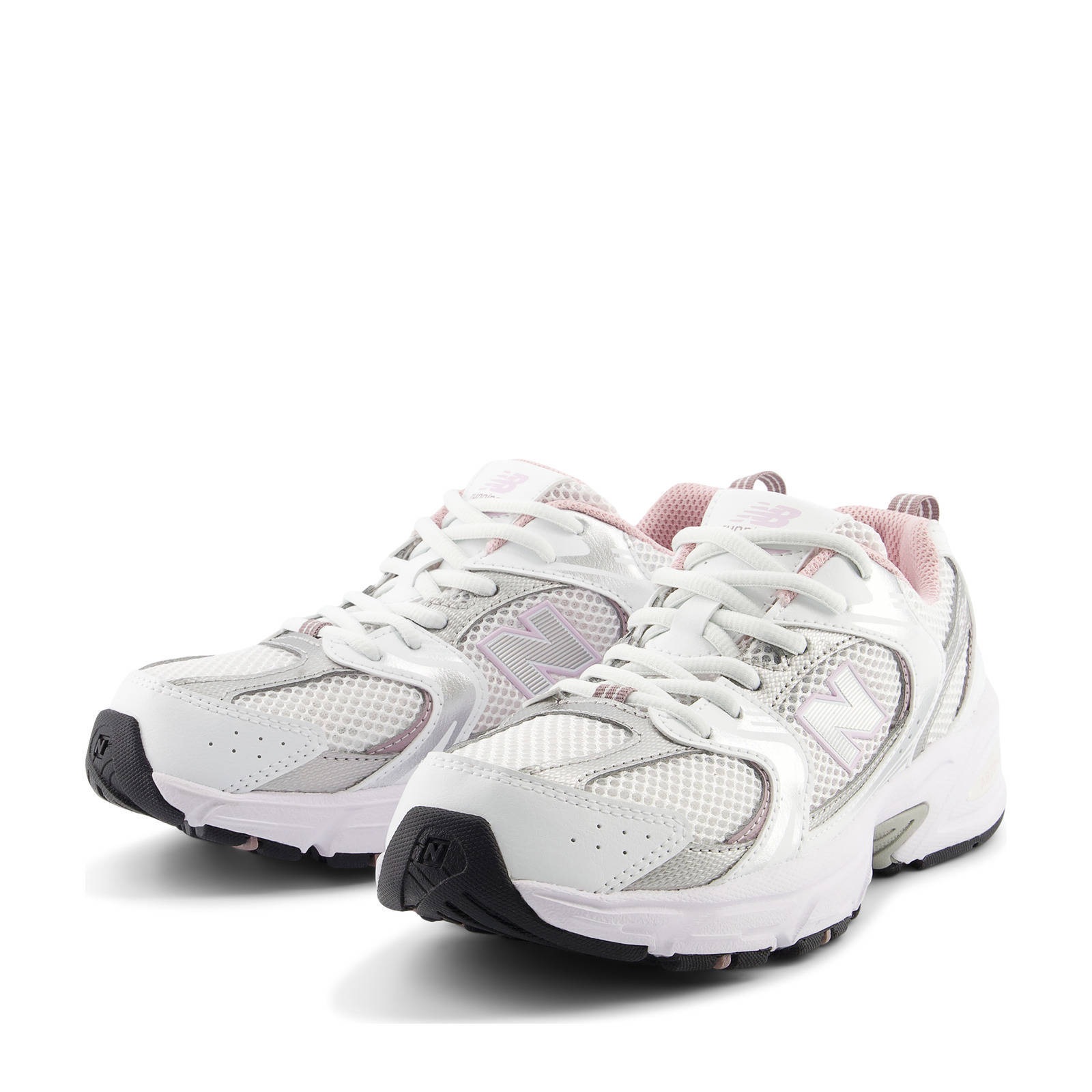 New Balance 530 sneakers wit/lichtroze/zilvergrijs | kleertjes.com