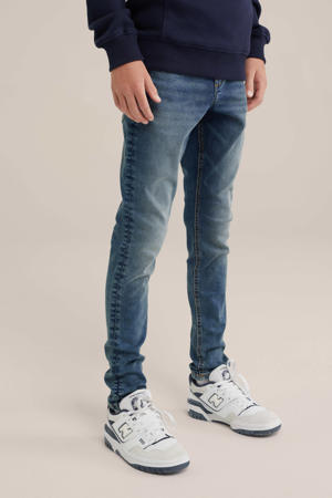 skinny jeans dark blue denim