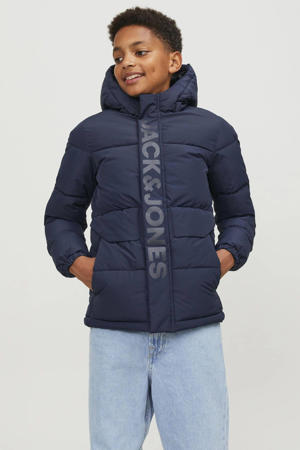 gewatteerde winterjas JCOSPEED donkerblauw