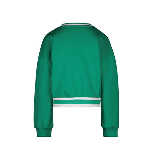 Cars sweater SANDIE met tekst groen wit Tekst 92