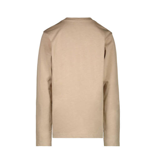 Cars longsleeve SPYZER met logo lichtzand Beige Jongens Katoen Ronde hals 164