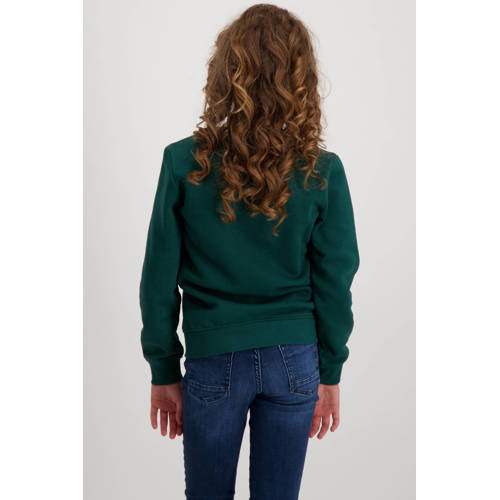 Cars sweater Nana met tekst Groen Tekst 104 | Sweater van